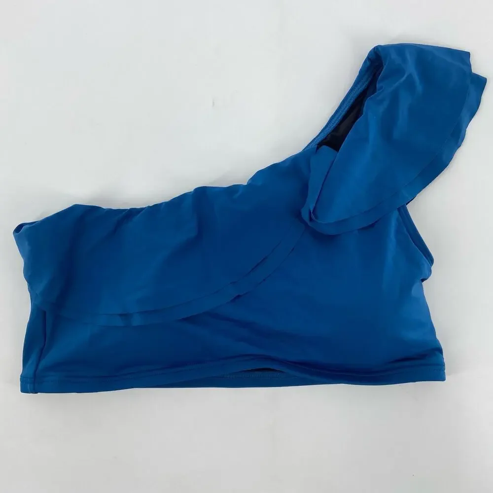 Soma Ruffle One Shoulder Bikini Top L - Picture 3 of 11